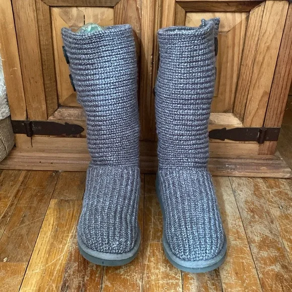 Sweater Knitt Classic Cardy Ugg S/N 5649 Grey - Picture 2 of 12